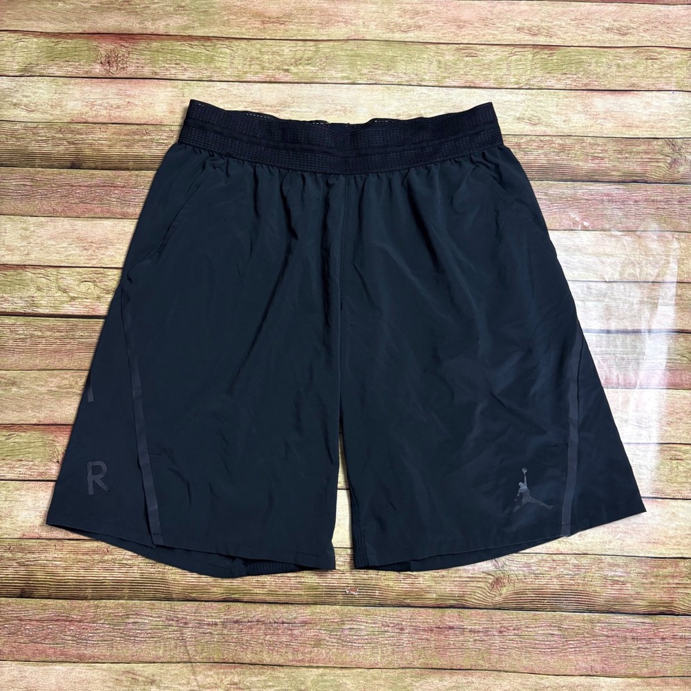 Jordan Mens Dri-FIT Basketball Shorts Black Jumpman Large CA#05553